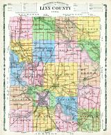 Linn County Topographical and Rural Route Map, Linn County 1907